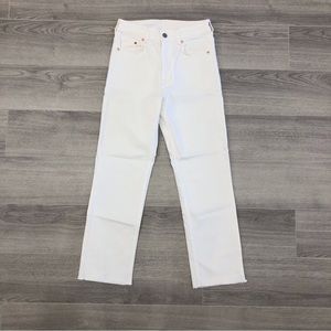 Never Worn -Cropped Straight Leg Jeans